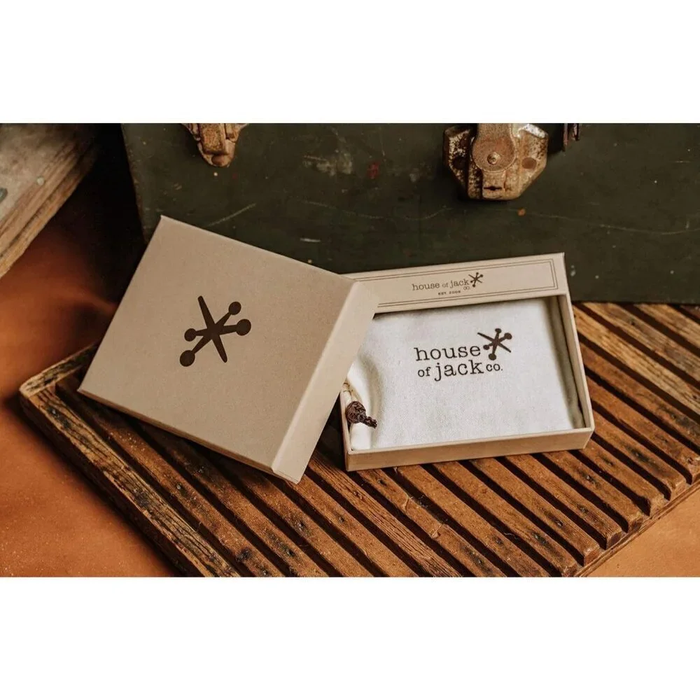 🆕Men Brown SKULL Front Pocket Wallet Money Clip Strong Magnetic Slim Wallet